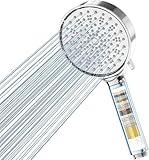 Cobbe Duschkopf mit Filter, Hochdruck Duschbrause mit 6 Strahlarten, Duschkopf Wassersparend mit Filtration in 20 Schichten, Handbrause mit Filter Gegen Kalk für Hartes Wasser, Chlor