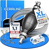 GEARLINE® Handpumpe [2Meter] - XL Umfüllpumpe Inkl....
