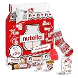 Nutella Adventskalender 2025 - 528g - eine Schokoladen-Adventskalender-Alternative mit 24 festlichen Leckereien und nutella Mini-Geschenken für Kinder und Erwachsene