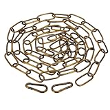 Lichterkette, Metallkette for Aufhängen von Pflanzen-Kronleuchterlampen(Copper,6mm)