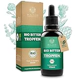 MAISON NATURELLE® | Bio Bittertropfen (100ml) nach Hildegard von Bingen - Bitterstoffe Tropfen Bitterkräuter - Bitterstoff komplex Konzentrat