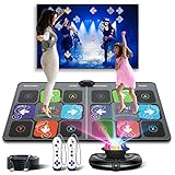 FWFX Elektronische Tanzmatte für TV - Doppeltes/Einfaches Drahtloses Tanzkissen mit HD-Kamera, Familientanzspiele für Kinder und Erwachsene, Geburtstags Jungen & Mädchen…