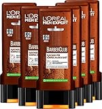6 er Pack MEN EXPERT Duschgel »Barber Club«, für Körper, Haare & Bart XXL 6 x 400 ml