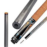 KONLLEN Billardqueue-Stick, Kohlefaser, professionelle Queues, Vollkohle-Technologie, geringe Ablenkung, 12,5 mm, 147 cm