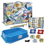 Craze Blade XXL Battle Set 4er Blade Kreisel Metall Kampfkreisel inkl. Zubehör Kampfarena Kreisel Arena Kreisel für Kinder Burst Kreisel Kinder Spielzeug Jungen 32800