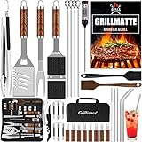 Grilliance BBQ Grillbesteck Set 30 Grillzubehör aus...
