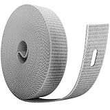 MEISTERBAU - 7m Rolladengurt 23mm [Made in Germany] - Rolladenband für Rollläden an Türen und Fenster - Extrem Reißfest & UV-Stabil - Rollladengurt mit starken Kanten (Grau, 7m lang - 23mm breit)