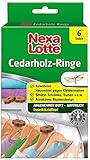 Nexa Lotte Cedarholzringe, Mottenschutz, bewährtes Hausmittel gegen Kleidermotten mit angenehmen Duft, 6 Ringe