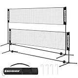 SONGMICS Badminton-Netz, 4 m, Volleyballnetz,...