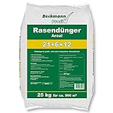 BECKMANN PROFI Rasendünger Areal 25 kg Stickstoffdünger Turbodünger Startdünger