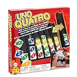 Mattel Games UNO Quatro Spiel für Film- und Familienabende, Spieleabende, Reisen, Camping und Partys, HPF82