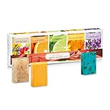 Sanct Bernhard Seifen-Set 5er Pack Heublumen-, Orangen-, Limetten-, Ringelblumen- und Lavendel-Seife 5 x 100g