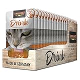 LEONARDO Drink Duck [20x40g Multipack Sorte Ente] Katzendrink | getreidefreie Fleischbrühe mit Fleischstreifen | Ergänzungsfuttermittel für Katzen