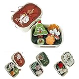 4/3 Stück Weihnachts-Duftkerzen Set, Handgefertigte Dekorative Kerzen mit Schneemann und Tannenbaum Form, Natürliches Kerzen Geschenkbox für Heimdekoration, Weihnachten und Neujahr (weiß-a)