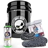 Nuke Guys Auto Wasch Eimer Set Skull Bucket 5GAL + Thick Shampoo 0,5L + Shiny Wheels Mikrofaserset Waschhandschuh & Trockentuch