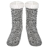 SIMIYA Herren Kuschelsocken, rutschfest Wintersocken...