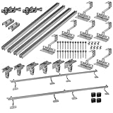 Avoltik Solar Halterung Ziegeldach I Set für 2 PV Module 30-40mm I Solarmodul Halterung Balkonkraftwerk I Solarmodulbefestigungsset für Ziegeldächer aus Edelstahl 1.4301 I PV-Halterung Montageset