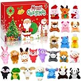 Chennyfun Adventskalender 2024 mit 24 Stück Plüschtier...