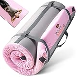 GAIALOOP Futon-Matratze aus Memory-Schaum, Camping-Matratze, aufrollbar, japanische Boden-Isomatte, Campingbett, Matratzenauflage, Reisegäste, Erwachsene, Seitenschläfer, Sakura, Rosa [Twin XL:203,2 x