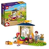 LEGO 41696 Friends Ponypflege, Pferdestall mit Pferd-Figur und Mia Mini-Puppe, Bauernhof-Spielzeug für Kinder ab 4 Jahre, Pferd Spielzeug für Jungen und Mädchen