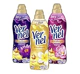 Vernel Aromatherapie Probier Set, 3 Sorten (3 x 800ml), Sinnliche Frangipani, Bezaubernde Magnolie und Traumhafte Lotusblüte