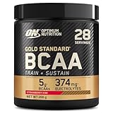 Optimum Nutrition Gold Standard BCAA Pulver, Geschmack Strawberry Kiwi, 266g, 28 Portionen