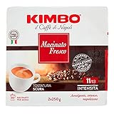 Kimbo Fresh Ground Coffee - Pack of 2 x 250 gr (Total 500 gr)
