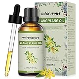 Migcaput Ätherische Öle Ylang-Ylang-Öl 100 ml,100% Reine Natürliche, Ätherisches Aromatherapieöl von Erstklassige Qualität, Duftöle für Diffusor, Luftbefeuchter, Entspannen, Massage, Bad