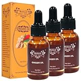 Massageöl, Lymphdrainage Ingweröl mit Ingwer ätherischem Öl und Traubenkernöl, Massageöl gegen Muskelkater, Massageöle für die Massage-Therapie