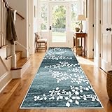 CLOYAO Teppich Läufer Flur Teppichläufer rutschfest Küchenläufer Küche Teppiche Waschbar Matte Deko Kinderzimmer Küchenteppich für vor Dem Waschbecken Bettvorleger Waschküche 70 x 220 cm