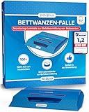 Bettwanzen-Falle [10 Stück] Bettwanzenfallen für die Befallsermittlung zur Bettwanzen-Bekämpfung - Monitoring-Klebefalle inkl. Köder mit starkem Lockmittel, Monitoring System hergestellt in der EU