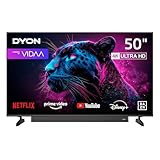 DYON Movie Smart 50 VX-S - 50 Zoll (126 cm) 4K Ultra-HD Smart TV mit Soundboost, Triple Tuner (DVB-C/-S2/-T2), App Store, Prime Video, Netflix, YouTube, DAZN, Disney+, Hotelmodus [2026]