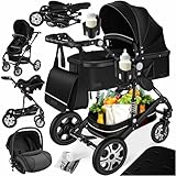 KESSER® Loops 4 in 1 Kinderwagen Kombikinderwagen...