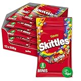 Skittles Süßigkeiten | Fruits | Kaubonbon Party Pack Großpackung | Vegan | 12 Packungen (12 x 208 g)