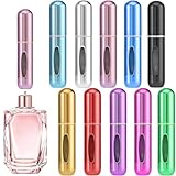 Etievort 10 Stück 5ml Parfümzerstäuber Nachfüllbar, Parfum Zerstäuber für Unterwegs, Parfüm Abfüller, Perfume Travel Bottle mit Fenster, Zerstäuber Parfüm für Spaziergänge, Reisen und Ausgehen