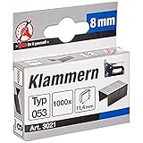 BGS Diy 3021 | Klammern | Typ 53 | 8 x 11,4 mm | 1000 Stück