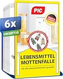 PIC Lebensmittelmotten Falle - 6 Lebensmittelmottenfallen -...