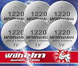 6X CR1220 CR 1220 Wilhelm Lithium Knopfzelle 3V 40mAh...