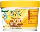 Garnier Banana 3in1 Haarmaske für trockenes Haar, Leave In für intensive Pflege und Geschmeidigkeit, Vegane Formel mit natürlichen Inhaltsstoffen, Fructis Hair Food, 1 x 400 ml