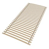 Sleepneo Rollrost 80x200, 28 Latten, Blauer Engel Zertifiziert, fertig montiert und gerollt, Traglast 130kg, Ergonomischer Lattenrost 80 x 200 cm aus Buchenholz
