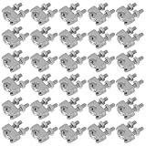 Baluue 40 Stück Edelstahl Drahtseilklemmen M4 – U Förmige Kabelklemmen aus Rostfreiem Stahl Korrosionsbeständig für Zaun Drahtseil Garage und Werkstatt Schnelle Montage Wetterfest