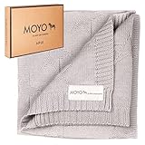 MOYO Babydecke - traumhafte Babydecke Baumwolle (100% Bio, GOTS) - 100% klimaneutral - atmungsaktive Baby Decke - Kuscheldecke Baby Geschenk Junge & Mädchen (Warmer Sommerregen)