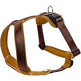 HUNTER NEOPREN Hundegeschirr, Nylon, gepolstert mit Neopren, M/2 58 - 72 cm, braun/caramel