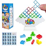 DAOUZL Stapelspiel, Balance Spielzeug Tower Game, Tetris Spiel, Kinder Stapelturm Holz, Kreative, Stapelblöcke Balancing Spiel Puzzlespiele-Geschenke für Jungen und Mädchen