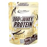 IronMaxx 100% Whey Protein Pulver 500g - Vanille | Cremiger Eiweißshake mit BCAAs & EAAs | High Protein, Low Carb & zuckerarm | Ideal für Muskelaufbau & Fitness
