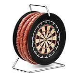 WURSTBARON® Wurst Kabeltrommel im Dartboard Design, 3,5m Wurst nach Krakauer Art, hochwertige Qualität und rauchiges Aroma, lustiges Geschenk, 240 g