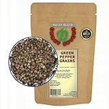 CRAZY SPICES Pfeffer grün ganz 200g | Grüner Pfeffer 100% naturrein | ohne Zusätze, vegan, Pfefferkörner grün | vegan und glutenfrei | Gewürz