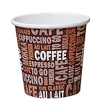 Gastro-Bedarf-Gutheil 100 Coffee to go Becher 100ml Pappbecher Espressobecher Mocca Tschai Tee