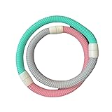 Weicher Hula Hoop Reifen für Erwachsene - 1.4kg, faltbar, gewichteter Fitness Hoop für Bauch & Taille,weiche Spring Hula Hoop Reifen, Spring Hoops Taille Fitness-Zirkel für Home, Fitnessstudio, Schule
