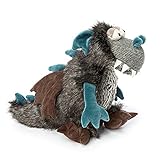 SIGIKID 42807 Middle Age BeastsTown Drache für Mädchen Jungen und Erwachsene Kuscheltier empfohlen ab 3 Jahren Grau-Petrol/Drache